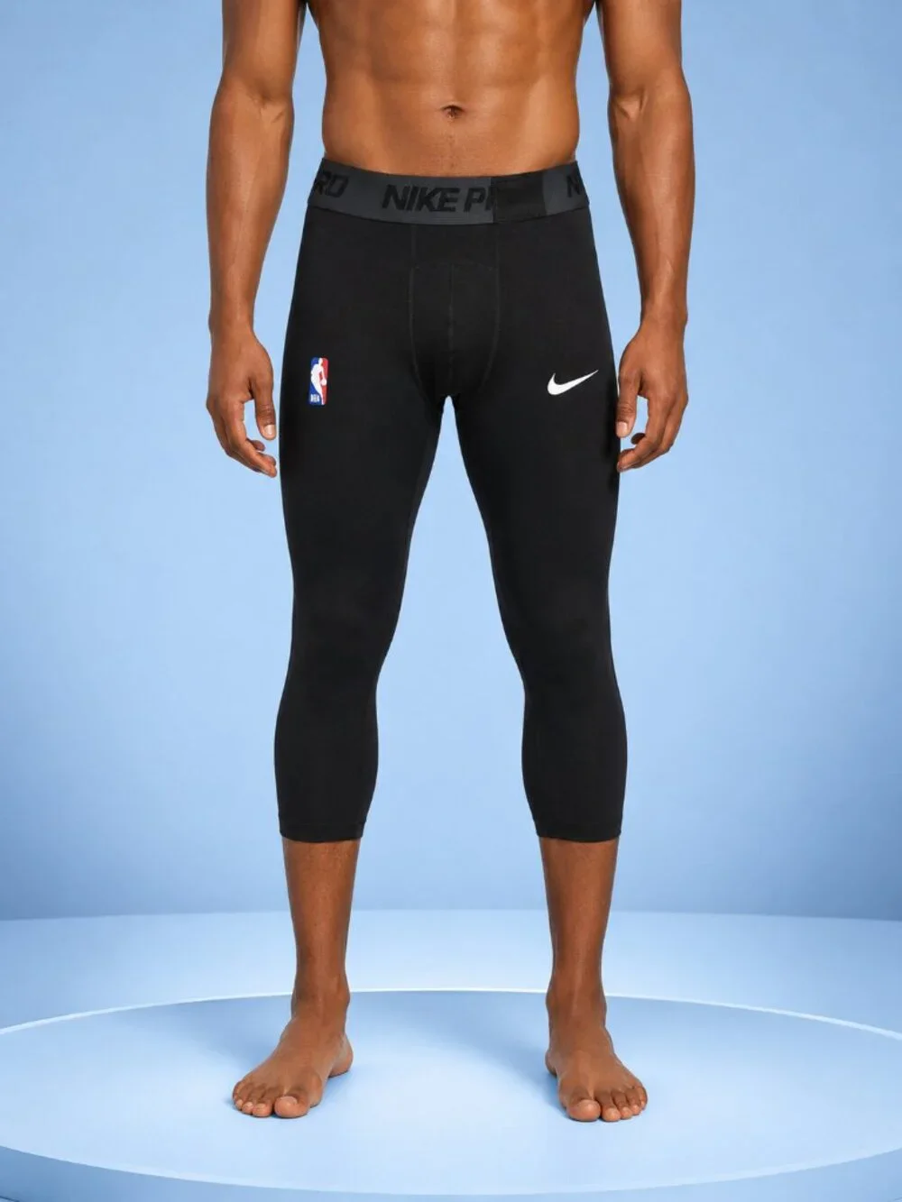 Nike Pro NBA Men’s 3/4 Basketball Compression Tights Black L NWT DN1547-010